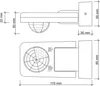 Bewegungs Melder Außen IP65 360° Aufputz Wand Decken Produktbild-Vorschau 8