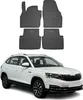 2019-2025 Škoda Kamiq podlahové rohože gumové čierne 4 ks Náhľad obrázku produktu 1
