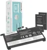 A laptop battery and its packaging are displayed on a white background. Produktbild-Vorschau