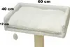 Liegemulde mit Kissen weiß Teddyfell 60 cm Produktbild-Vorschau 4