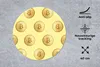 MuchoWow® Mauspad Mousepad Bitcoin - Gold - Muster - Gelb Produktbild-Vorschau 2