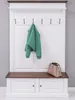 Casa Padrino Landhausstil Massivholz Garderobenschrank Weiß Produktbild-Vorschau 3