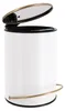 Metall-Abfalleimer mit goldenem Deckel und Fallbremse, 3 l, Produktbild-Vorschau 5