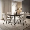 ML-Design jedálenská súprava 4 stoličiek v béžovej farbe, Náhľad obrázku produktu 10