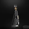 A Star Wars Obi-Wan Kenobi Black Series Force FX Elite Lightsaber replica is displayed on a black stand against a black background. Produktbild-Vorschau