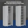 Kleiderschrank Pablo 90 cm, weiß gold mit Einlegeplatten, Produktbild-Vorschau 6
