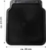 2x Schmutzfänger Set 2 universal 23 x 20 cm schwarz für Produktbild-Vorschau 3