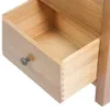 vidaXL Commode haute avec tiroirs 45x32x110 cm Chêne massif Voir les images du produit 4