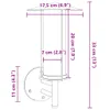 vidaXL Applique da esterno in acciaio inox argento Anteprima dell’immagine prodotto 7