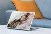 MuchoWow® Laptop Aufkleber Sticker Cover Rot - Marmor - Produktbild-Vorschau 4