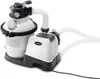 A white and gray Intex sand filter pump system with hoses, shown on a white background. Produktbild-Vorschau