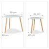 Relaxdays Satztisch 2er Set, platzsparende Beistelltische Produktbild-Vorschau 6