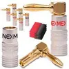 8x High End NEXMEX Winkel Bananenstecker Schrumpfschlauch Produktbild-Vorschau 1