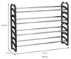 Schuhregal TOWER ausziehbar schwarz - Schuhablage mit 4 Produktbild-Vorschau 7