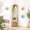 Relaxdays, estantería de esquina, dimensiones (alto x ancho Vista previa de la imagen del producto 2