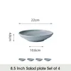 Teller set 4Stück Ø22 cm Speiseteller Pastateller Produktbild-Vorschau 2
