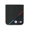 A black hardcase with carbon fiber texture and BMW M stripes. Produktbild-Vorschau