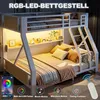 Etagenbett 90 x 200 / 140 x 200 cm mit LED-Beleuchtung und Produktbild-Vorschau 5