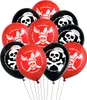 Oblique Unique 10x Piraten Luftballons mit Totenkopf Produktbild-Vorschau 1