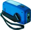 A blue dynamo radio with a flashlight and a hand crank. Náhľad obrázku produktu