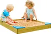 Sandkasten mit Abdeckung  Braun Produktbild-Vorschau 3