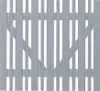 Einzeltor Konsta Eco ohne Schloßfräsung 100 x 80 cm grau Produktbild-Vorschau 1