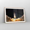 Gerahmtes Poster - Rahmen in heller Eiche - Abheben Rakete Produktbild-Vorschau 8