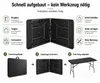 Klapptisch 180x74x74 cm Schwarz Holzoptik Gartentisch Produktbild-Vorschau 3