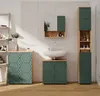 Set mobili bagno Vicco Irma Quercia verde/oro 4 pezzi, con Anteprima dell’immagine prodotto 4
