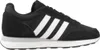 A side view of a black Adidas sneaker with white stripes. Produktbild-Vorschau