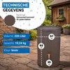 4rain MADERA regenton complete-set 220 L bruin incl. Productafbeelding-voorbeeld 3