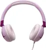 A pair of purple and pink headphones is shown against a white background. Produktbild-Vorschau