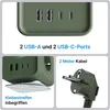 VOOMY 8-in-1 Heim Mehrfachsteckdose mit 20W USB-C – 4-Fach, Produktbild-Vorschau 3