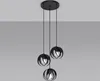 Lampa wisząca TULOS czarna 3xE27x15W metal wym:117x30x30cm Podgląd zdjęcia produktu 2