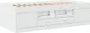 vidaXL Lit de jour avec tiroirs sans matelas blanc 100x200 Voir les images du produit 1