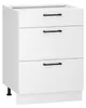 Küchenunterschrank 3 Schubladen - 60 cm - Weiß glänzend - Produktbild-Vorschau 1