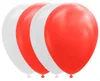 10 Ballons 30 cm, rot-weiß, aus Naturkautschuklatex, labor, Produktbild-Vorschau 2