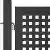 vidaXL Zahradní brána antracitová 400x175 cm ocelová Náhled obrázku produktu 4