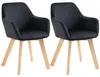 HOMCOM Eetkamerstoelen, set van 2, keukenstoel met Productafbeelding-voorbeeld 1