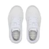 A top-down view of a pair of white Puma sneakers. Produktbild-Vorschau