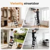 Sekey Klappleiter 4 Stufen, Trittleiter klappbar mit Produktbild-Vorschau 10