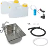 230V mini cucina set tecnologico camper kit lavello Anteprima dell’immagine prodotto 1