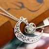 Mond leuchtender Türkis Anhänger Charm Schmuck Kette Produktbild-Vorschau 8
