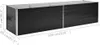 vidaXL Lit surélevé de jardin Anthracite 320 x 80 x 77 cm Voir les images du produit 8