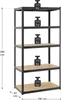 Regał Juskys Basic do dużych obciążeń 200 x 100 x 60 cm Podgląd zdjęcia produktu 2