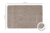 Fußmatte 50 x 80 Beige Waschbar Baumwolle Schmutzfangmatte Produktbild-Vorschau 4