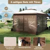 COSTWAY Altán 3,3 x 3,3 m, zahradní altán s dvojitou Náhled obrázku produktu 4