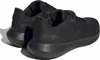 A pair of black Adidas sneakers shown from a rear-side angle on a white background. Podgląd zdjęcia produktu