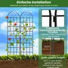 GOPLUS Rankgitter Metall 2er-Set, Sichtschutz Garten, 220 Produktbild-Vorschau 4
