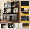 MODFU Buffet, Vaisselier avec Porte-Battante et Étagères Voir les images du produit 5